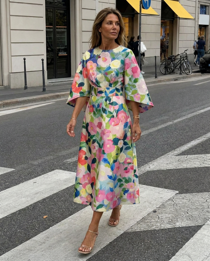 Valentina™ | Abito Midi Floreale