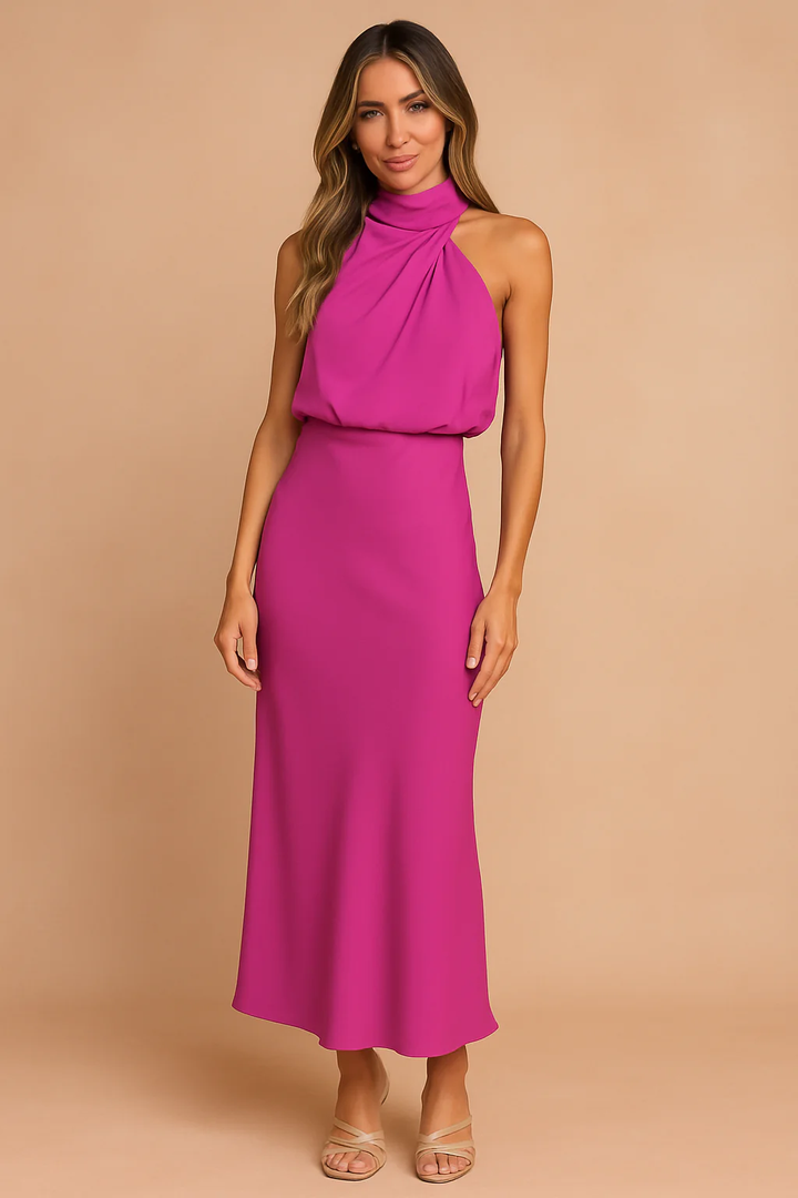Selena | Abito Satinato Halter