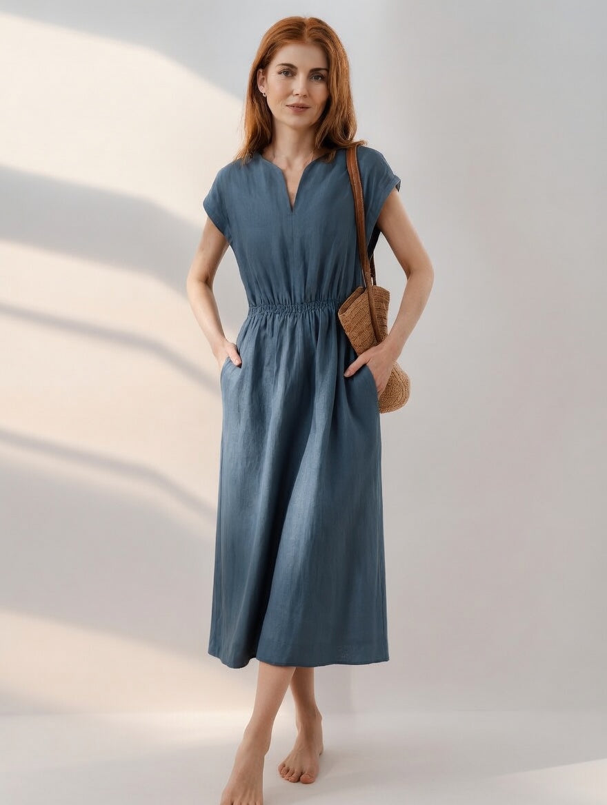 Lina | Abito Elegante Fluido