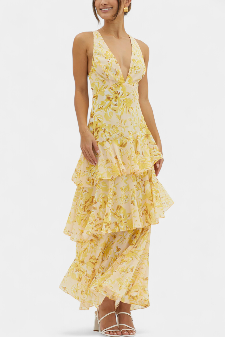 Domenica | Abito Georgette Scollo V