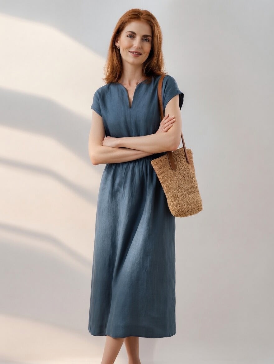 Lina | Abito Elegante Fluido
