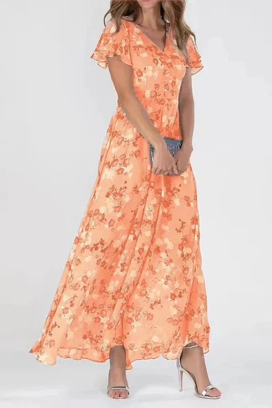 Maxi Abito Floreale Glamour