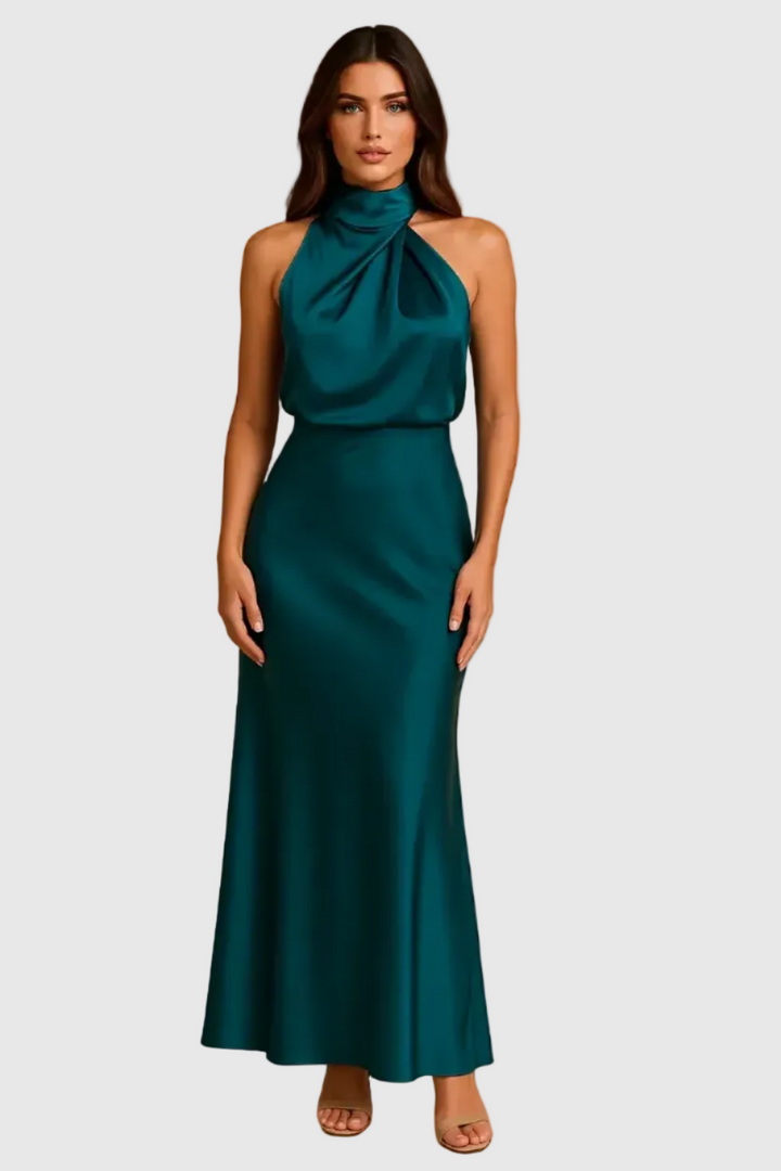 Selena | Abito Satinato Halter