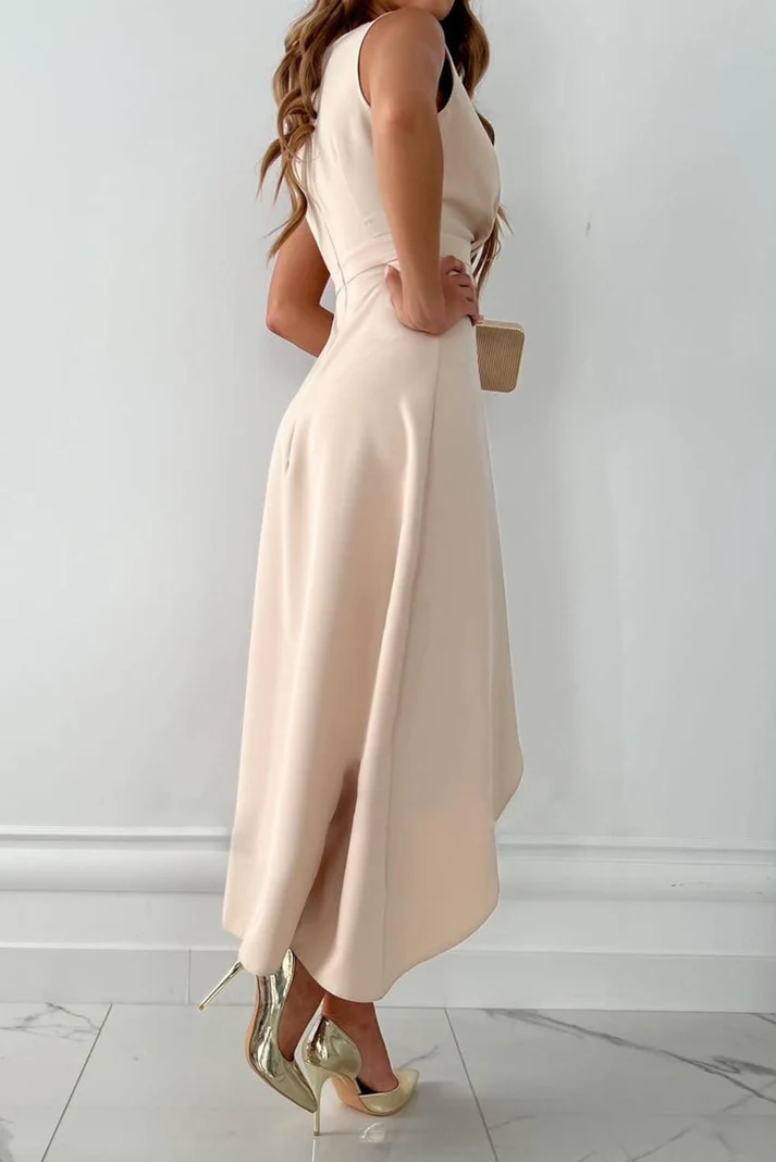 Sophia | Abito Satin Volant