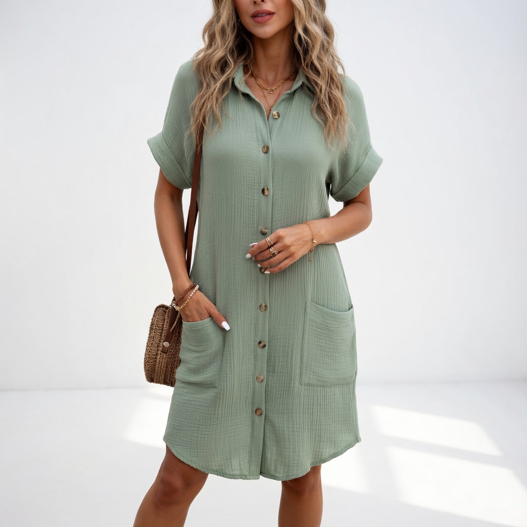 Béatrice™ | Abito Camicia Elegante