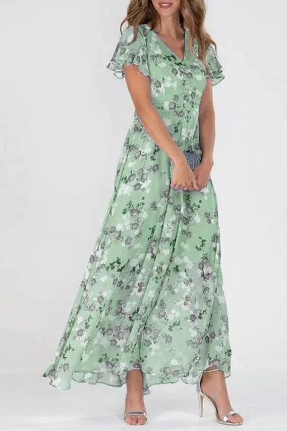 Maxi Abito Floreale Glamour