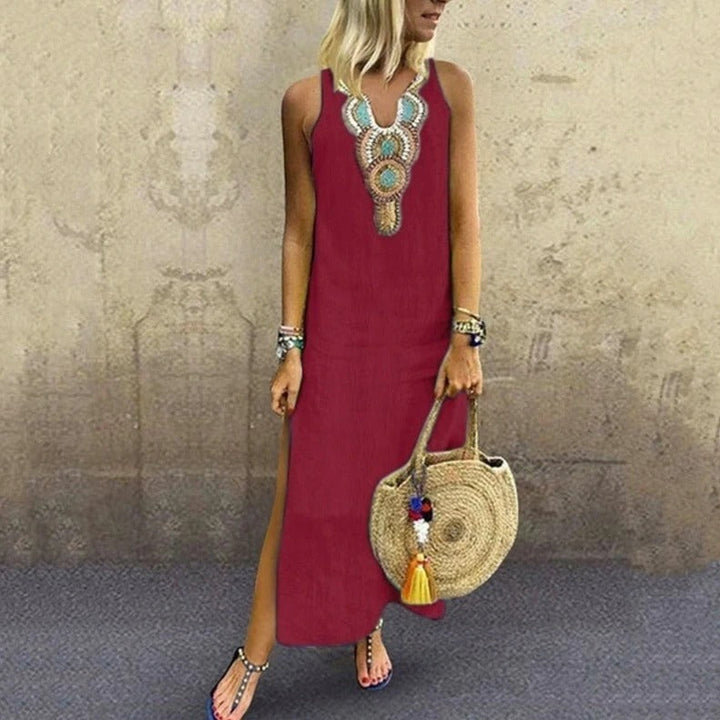 Nerea | Maxi Abito Bohemien con Scollo a V