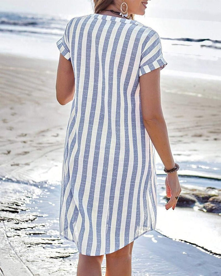 Casual | Abito Camicia A Righe