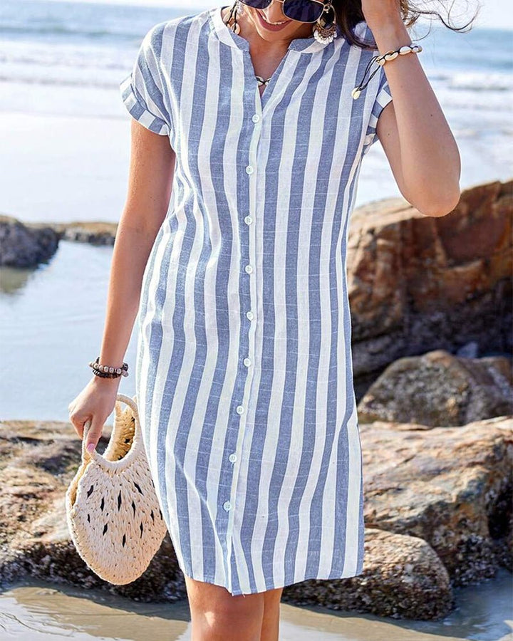 Casual | Abito Camicia A Righe