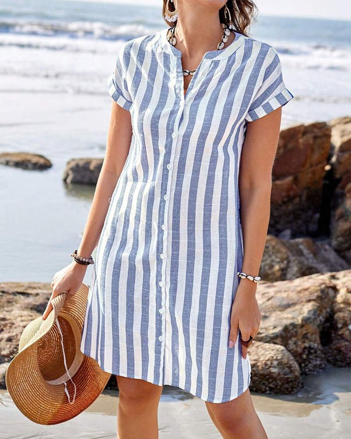 Casual | Abito Camicia A Righe