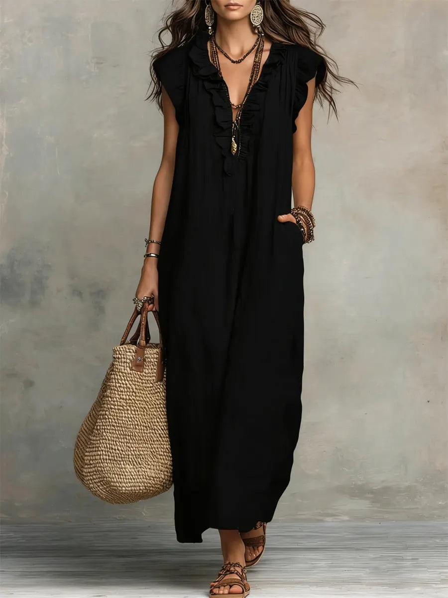 Camélia | Abito Lungo Bohemien Leggero