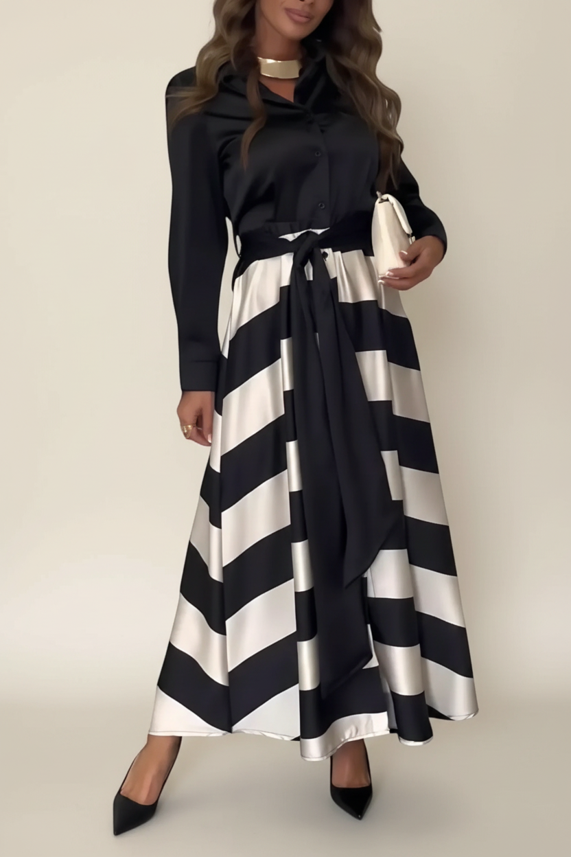 Nessia | Abito Camicia Righe