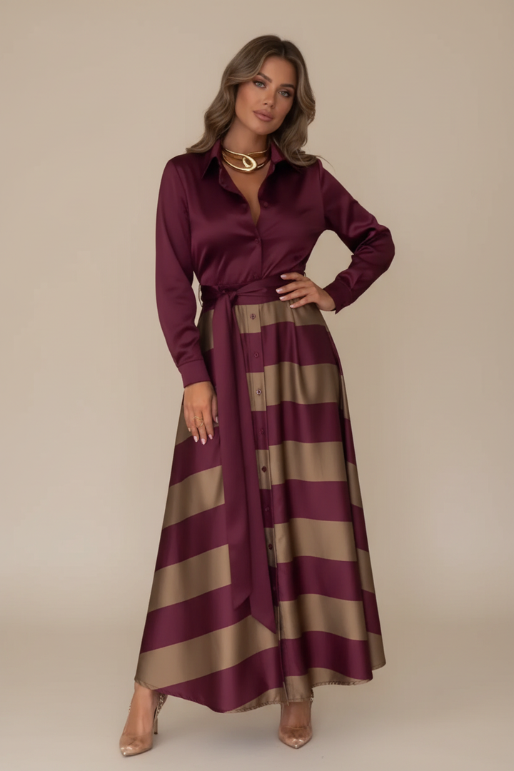 Nessia | Abito Camicia Righe