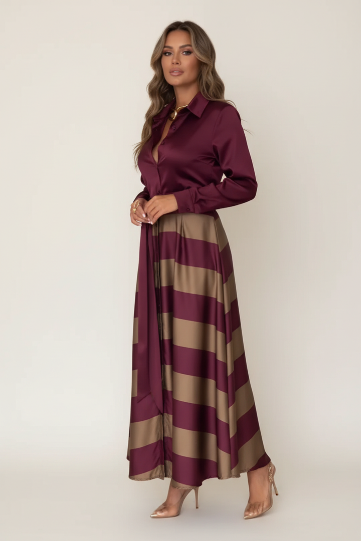 Nessia | Abito Camicia Righe